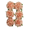 Fiori di Carta Mulberry Jubilee Roses 6pz