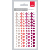 120 Strass Adesivi toni rosa Scrapberry's