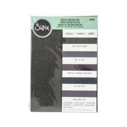 Sizzix Opulent Cardstock Pack Black 50 fogli 666864