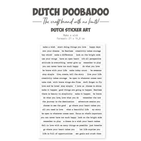 Dutch Doobadoo Dutch Sticker A5 Happy Spring 1