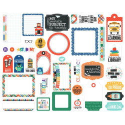 Echo Park Off To School Frames & Tags 34pz