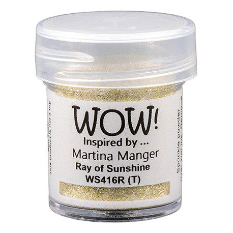 Embossing Powder Wow! Ray of Sunshine by Martina Manger