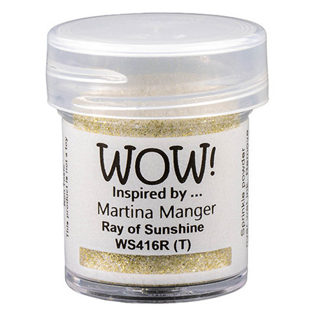 Embossing Powder Wow! Ray of Sunshine by Martina Manger