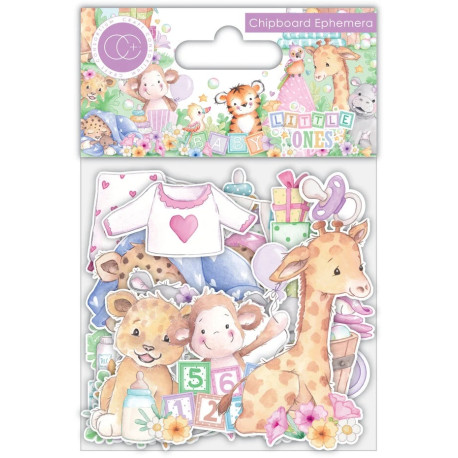 Craft Consortium Little Ones Chipboard Ephemera 34pz