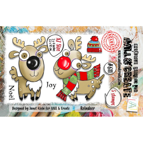 AALL & Create Stamp Set A7 611 Reindeer