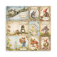 Stamperia Hidden Grove MAXI Backgrounds Paper Pack 20x20cm