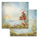 Stamperia Create Hidden Grove Paper Sheets Gnome 30x30cm