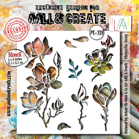 AALL & Create Stencil 239 Magnolia Sway