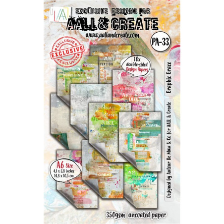 Aall & Create Graphic Grace Paper Pad 33 A6