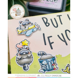 Mama Elephant LITTLE RACCOON AGENDA Clear Stamp