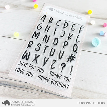 Mama Elephant PERSONAL LETTERS Clear Stamp
