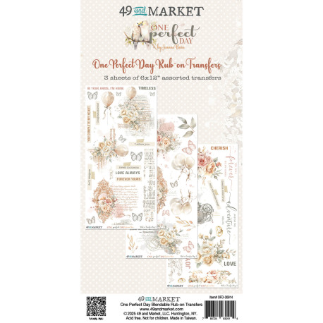 49 and Market One Perfect Day Rub-On Transfer Set