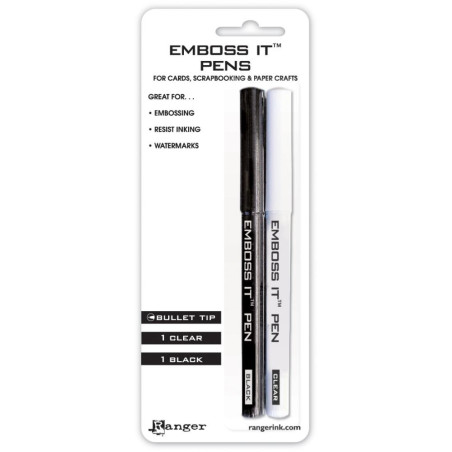 Ranger Emboss It Pens Black & Clear