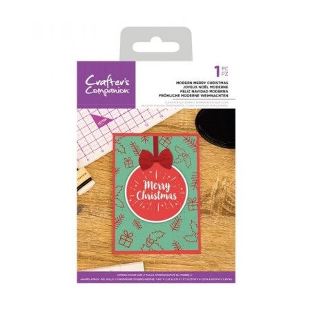 Crafter's Companion Modern Merry Christmas Clear Stamps