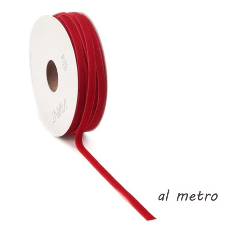 Nastro di Velluto Rosso al metro