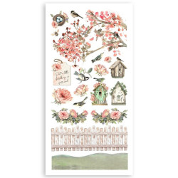 Stamperia House of Roses Paper Cut-outs 4fogli