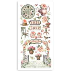 Stamperia House of Roses Paper Cut-outs 4fogli