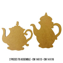 Stamperia MDF Crafty Shapes Blanks House of Roses Tea Pot