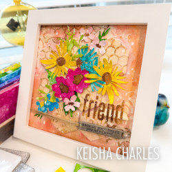 2D Texture Fades w/ Thinlits Die by Tim Holtz Vault Side-Order Floristry (1+11pcs)