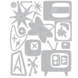 Thinlits Die Set 24pz - Vault Atomic Retro by Tim Holtz 666875