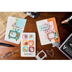 Thinlits Die Set 24pz - Vault Atomic Retro by Tim Holtz 666875
