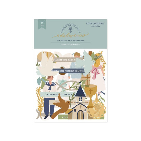 Lora Bailora PRIMA COMUNIONE EDELWEISS Die-cuts 41pz