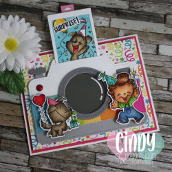 C.C. Design Birthday Critters Clear Stamp