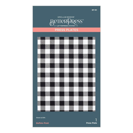 Spellbinders Buffalo Plaid Press Plate