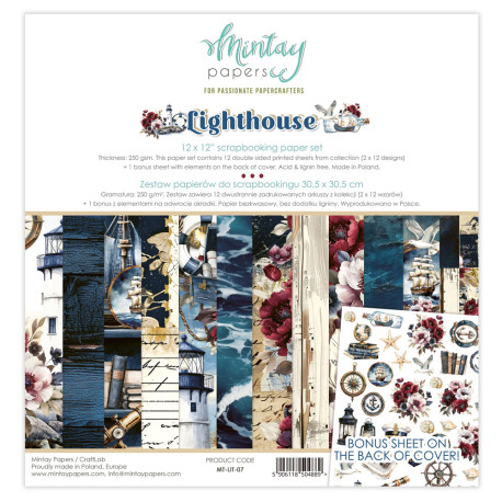 Mintay Papers Lighthouse Paper Pad 30x30cm
