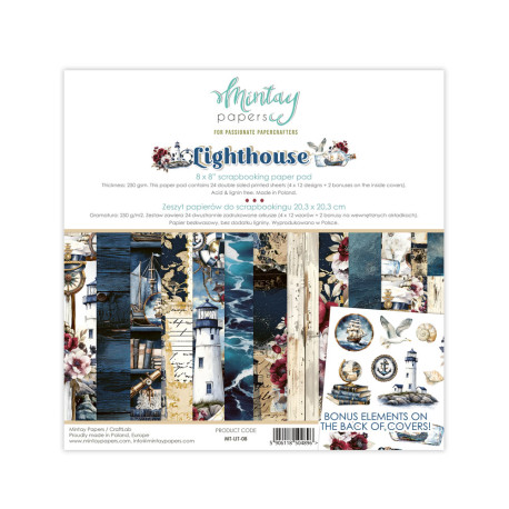 Mintay Papers Lighthouse Paper Pad 20x20cm
