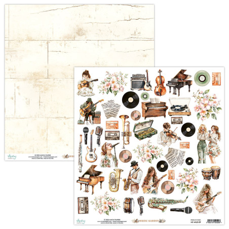 Mintay Papers Music Garden Elements 30x30cm