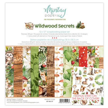Mintay Papers Wildwood Secrets Paper Pad 30x30cm