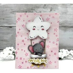 Spellbinders Falling Stars BetterPress Plate