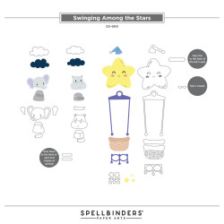Spellbinders Swinging Among the Stars Etched Dies