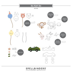 Spellbinders Go Kart Go Etched Dies