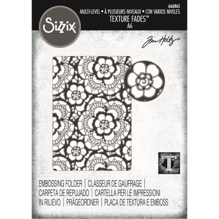 Sizzix Multi-Level Textured Impressions by Tim Holtz Vault Lace 666865