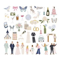 Lora Bailora MATRIMONIO EDELWEISS Die-cuts 43pz