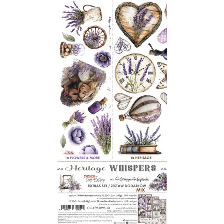Craft o' Clock Heritage Whispers Extras to Cut MIX 15,75x30,5cm