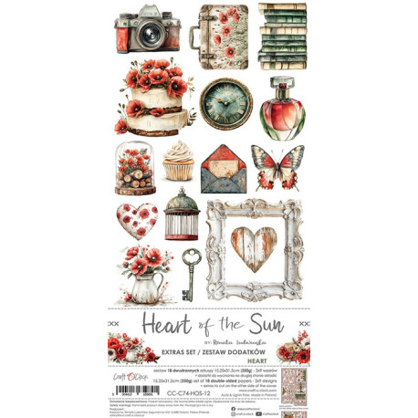 Craft o' Clock Heart of the Sun Extras to Cut MIX 15,75x30,5cm