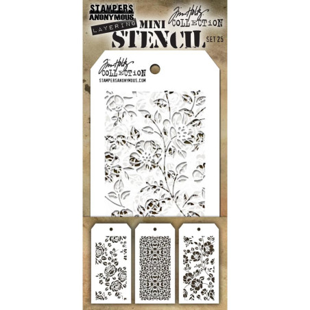 Tim Holtz Mini Layered Stencil Set 25