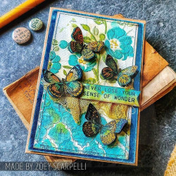 Stampers Anonymous Mixed Media #44 Tim Holtz Clear Stamp and Stencil