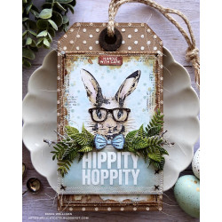 Stampers Anonymous Hipster Bunny Tim Holtz Clear Stamp and Stencil