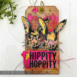 Stampers Anonymous Hipster Bunny Tim Holtz Clear Stamp and Stencil