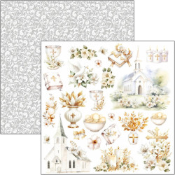 Ciao Bella Blessing Day Fussy Cut Pad 15x15cm