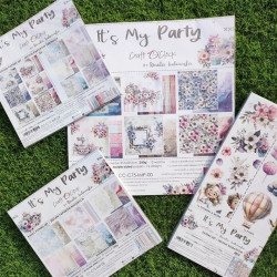Craft o' Clock It’s My Party Basic Paper Set 20x20cm 24fg