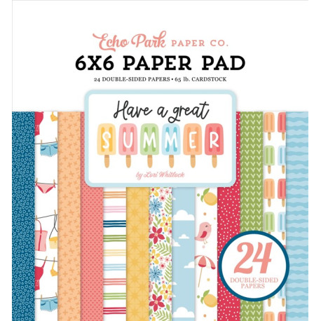 Echo Park Have A Great Summer Paper Pad 15x15cm