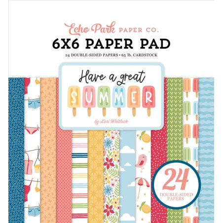 Echo Park Have A Great Summer Paper Pad 15x15cm