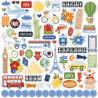 Echo Park Born To Travel Element Sticker 30x30cm