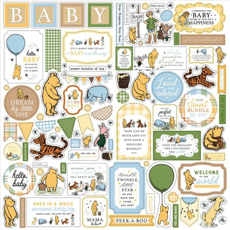 Echo Park Winnie The Pooh Baby Element Sticker 30x30cm