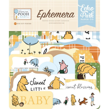 Echo Park Winnie The Pooh Baby Ephemera 33pz
